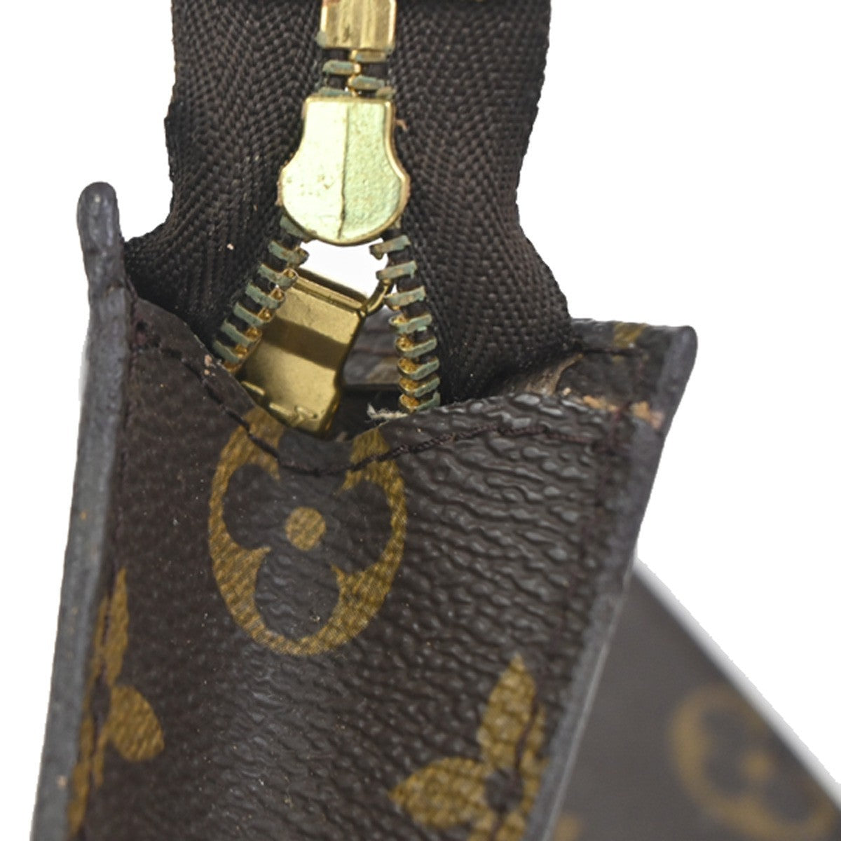 LOUIS VUITTON BUCKET PM Mini Clutch Pouch Bag Monogram Leather France 02KC735