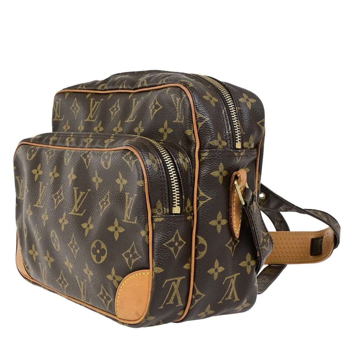 LOUIS VUITTON Nile Crossbody Shoulder Bag Monogram Leather Brown M45244 84FB270