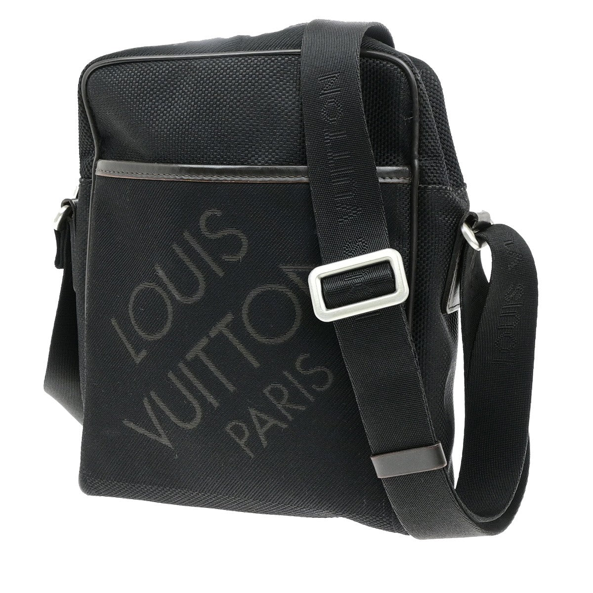 LOUIS VUITTON Sitadin NM Shoulder Bag Damier Geant Leather Black M93223 30YH146