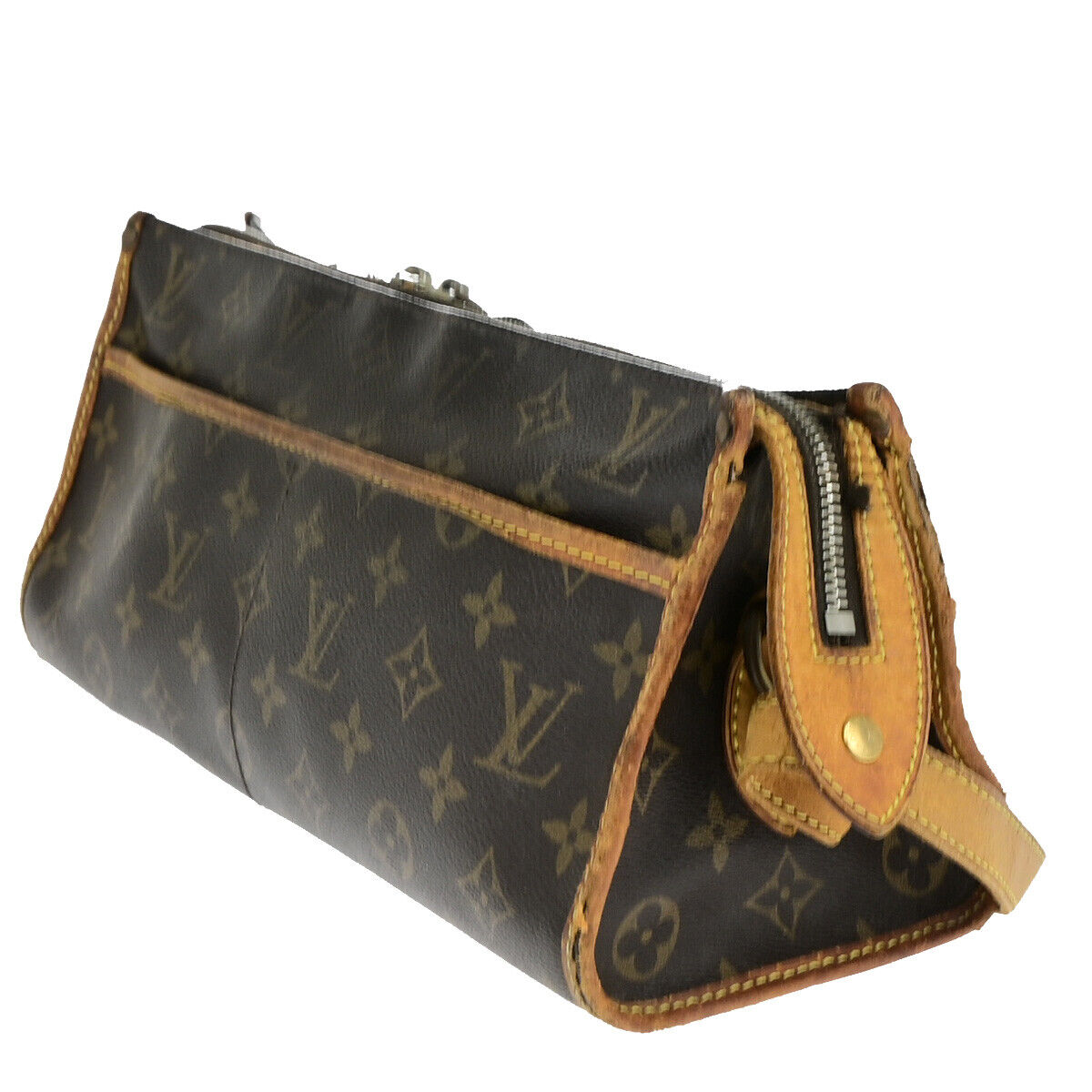 LOUIS VUITTON LV Popincourt Long Shoulder Bag Monogram Brown M40008 68YF466