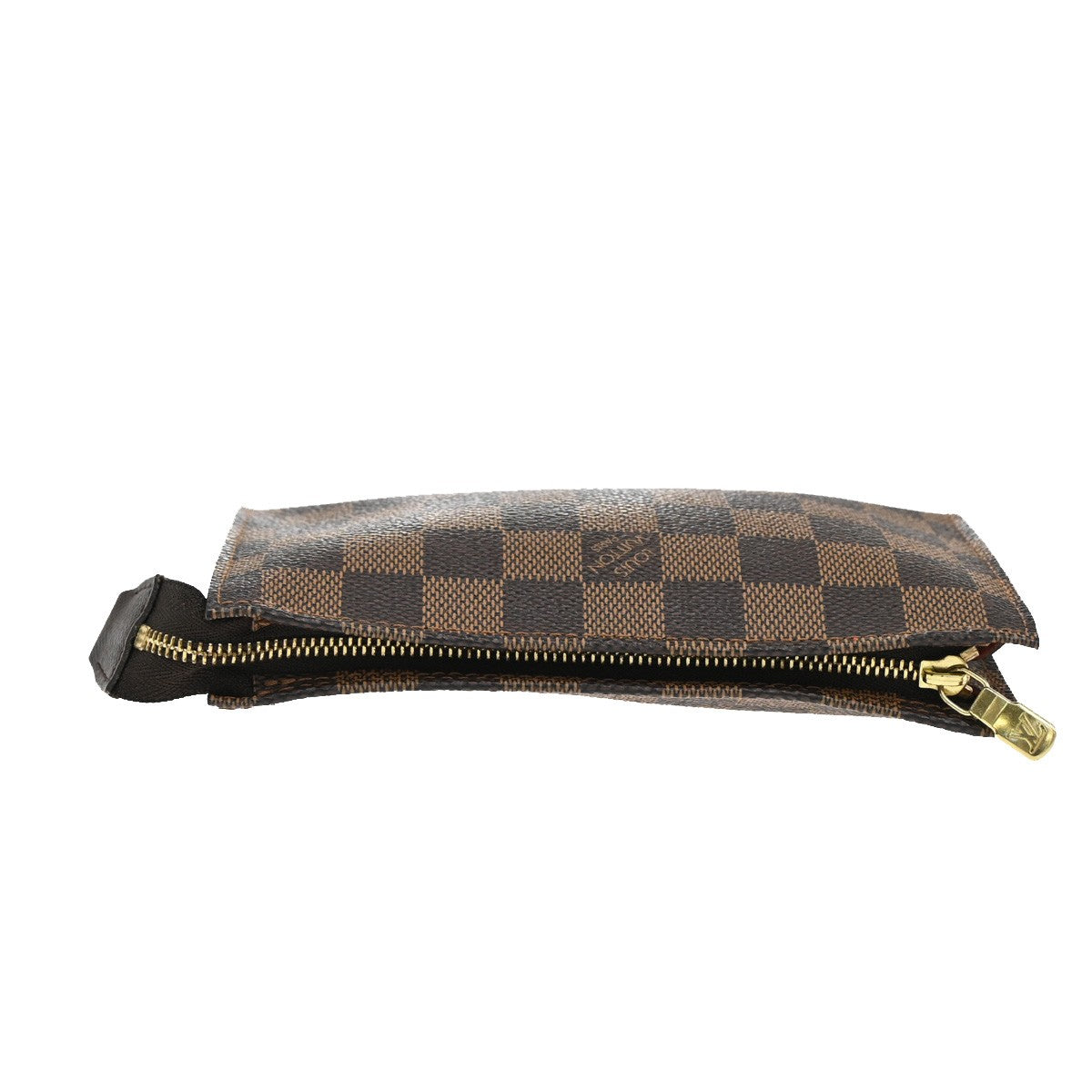 LOUIS VUITTON Marais Mini Pouch Damier Ebene Leather Brown France 04YH320