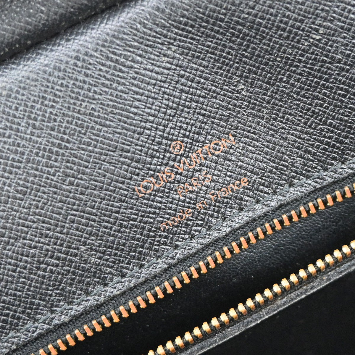 LOUIS VUITTON Porte Documents Voyage Briefcase Hand Bag Epi Black M54472 05YH375