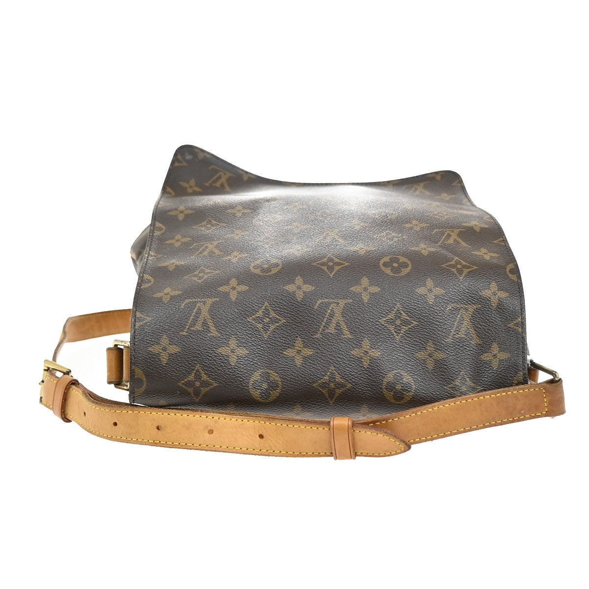 LOUIS VUITTON Musette Shoulder Bag Monogram Leather Brown France M51256 82YH362