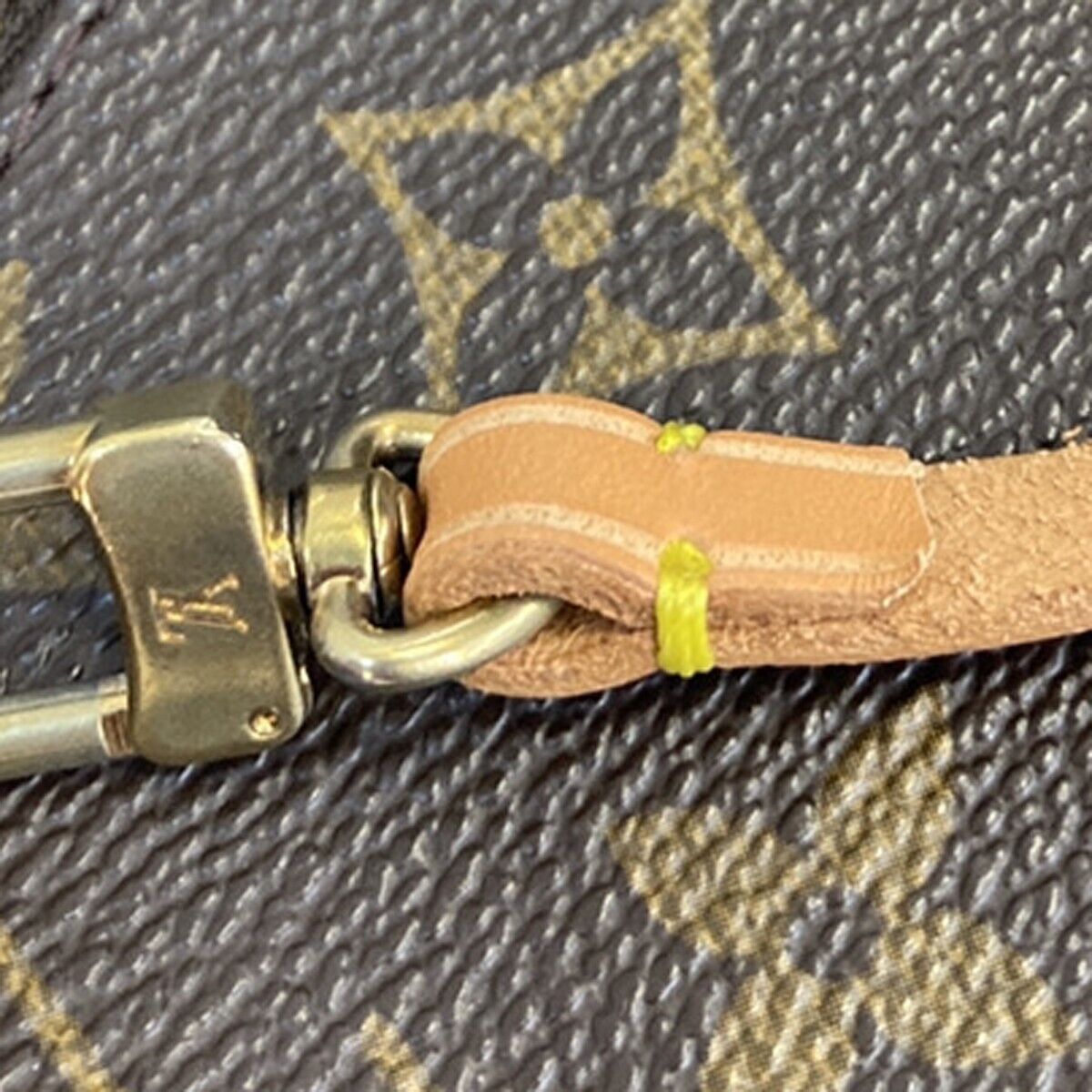 LOUIS VUITTON Pochette Accessoires Hand Bag Monogram Leather BN M51980 82EE115