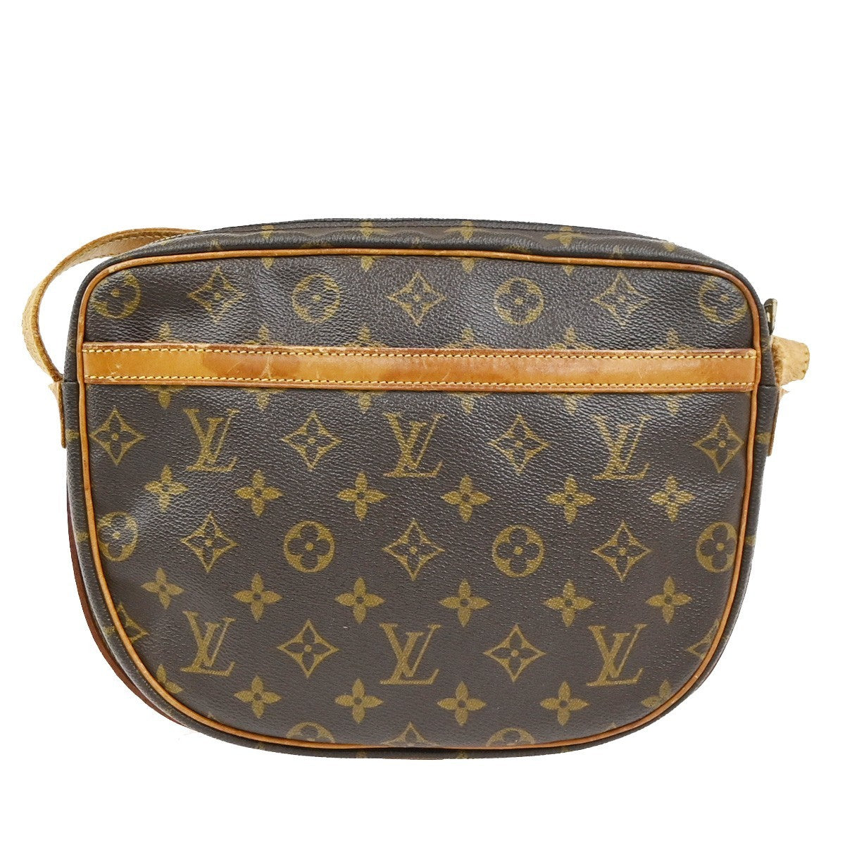 LOUIS VUITTON Jeune Fille GM Shoulder Bag Monogram Leather Brown M51225 61YJ067
