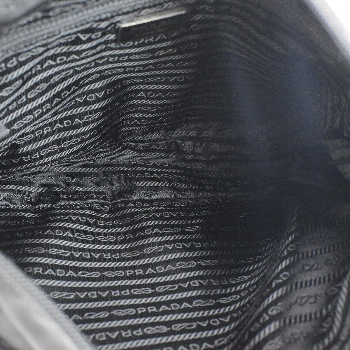 PRADA Logo Tessuto Crossbody Shoulder Bag Nylon Leather Black SHW Italy 91YG555