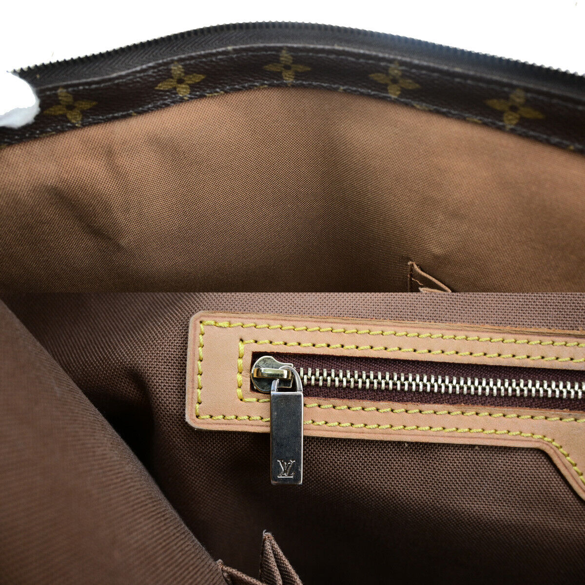 LOUIS VUITTON Cabas Mezzo Shoulder Bag Monogram Leather Brown M51151 34YG515