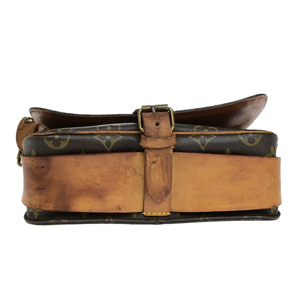 LOUIS VUITTON Cartouchiere MM Shoulder Bag Monogram Leather Brown M51253 68YF331