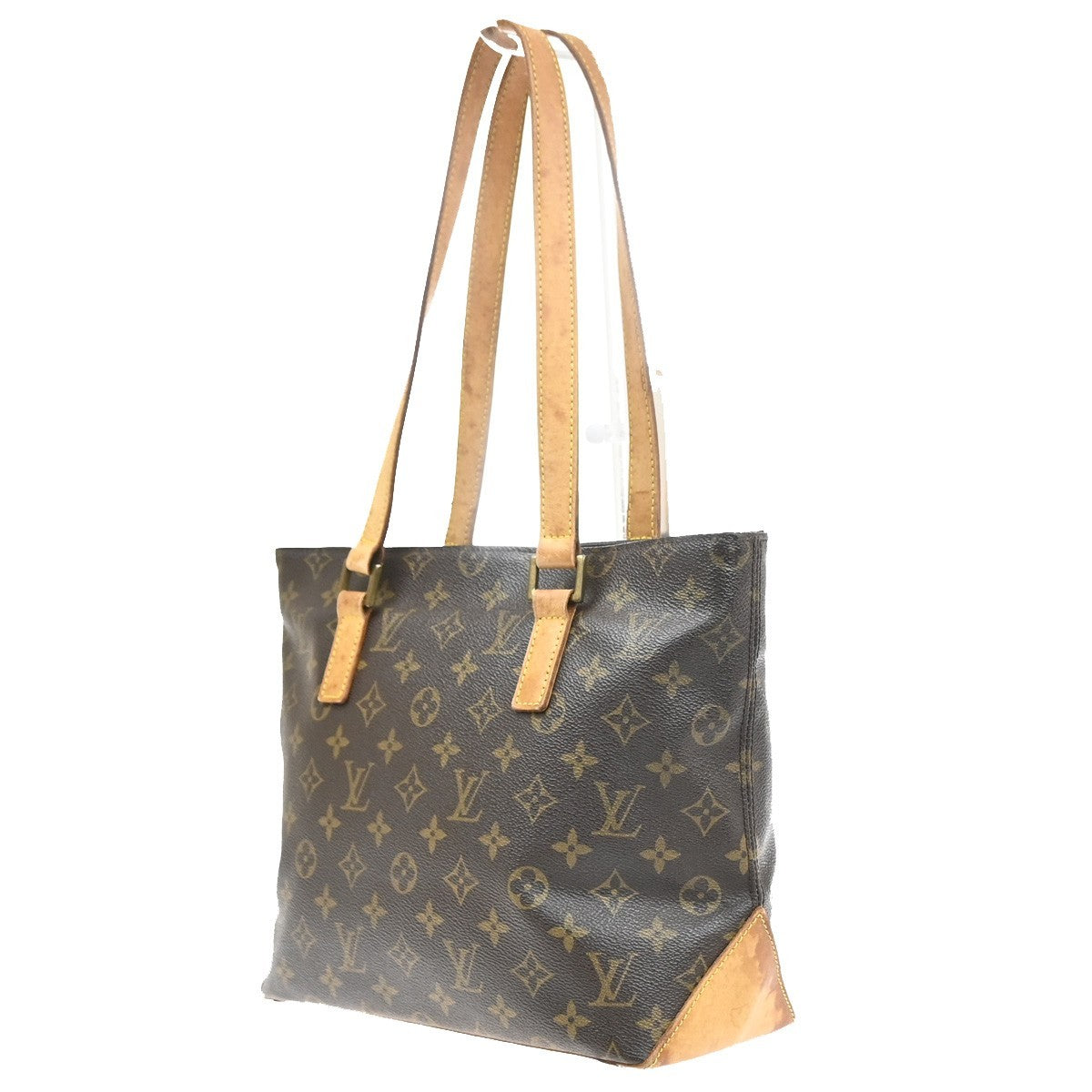 LOUIS VUITTON Cabas Piano Shoulder Bag Monogram Leather Brown M51148 82YJ148