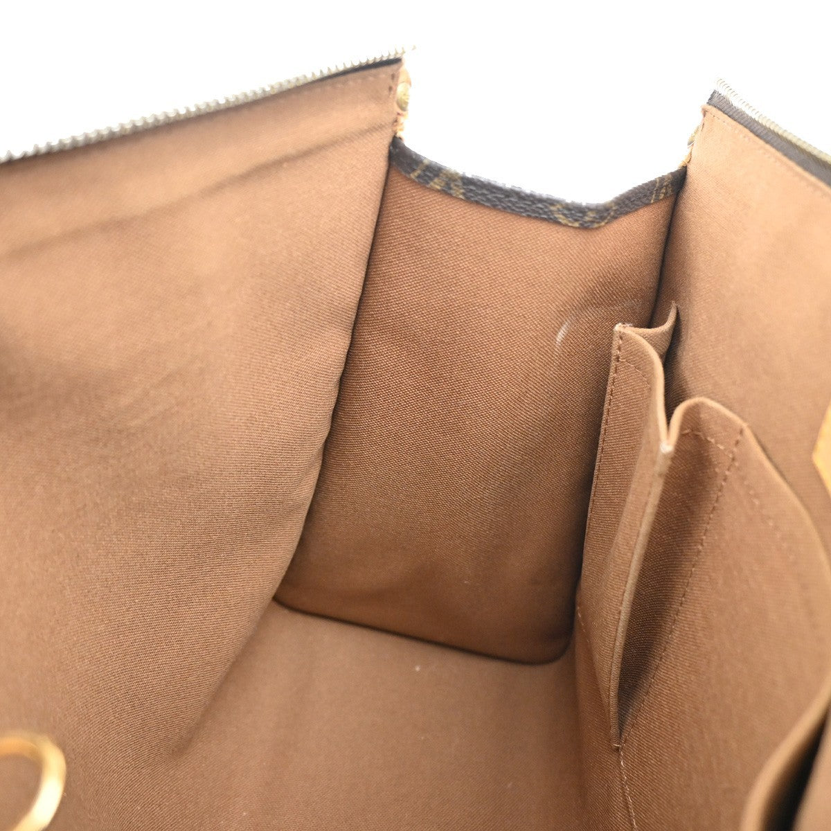 LOUIS VUITTON Popincourt Haut Shoulder Bag Monogram Leather Brown M40007 32YJ096
