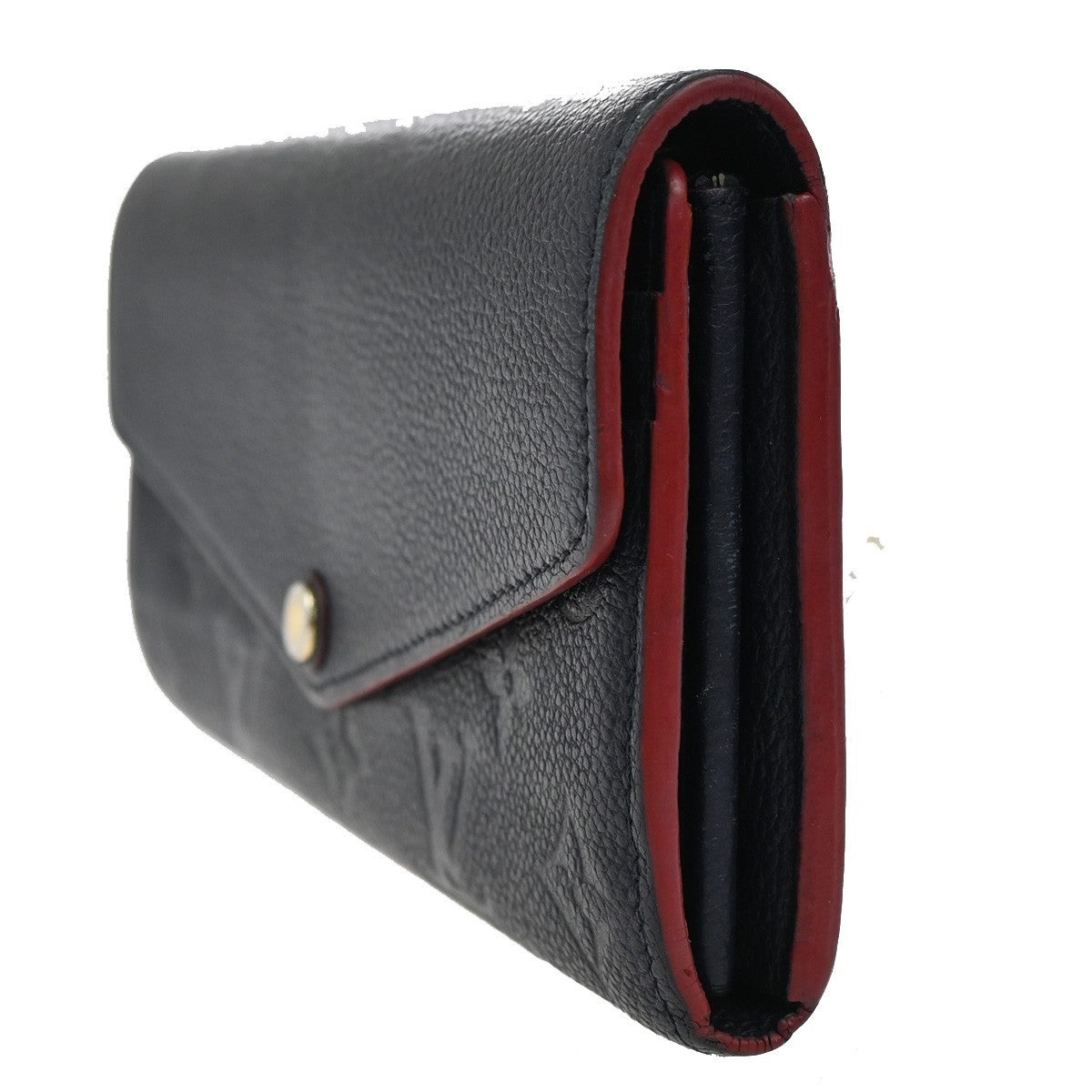 LOUIS VUITTON Portefeuille Sarah Wallet Monogram Empreinte Blue M62125 30KB649