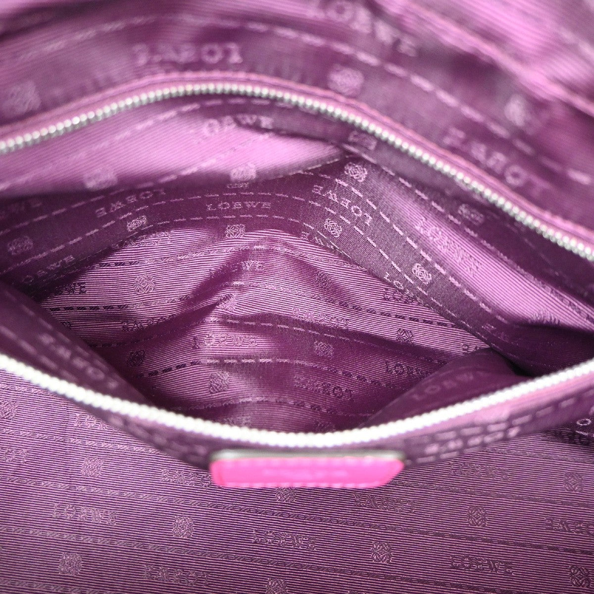 LOEWE  LOGO Heritage Shoulder Bag Leather Pink SHW Spain 35TA441