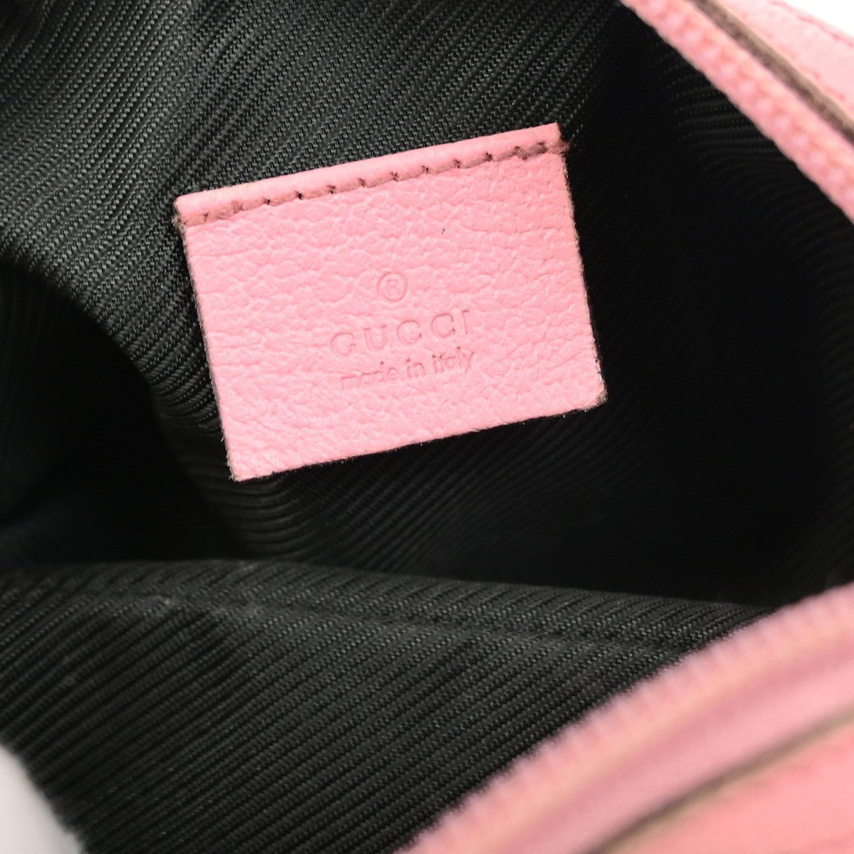 GUCCI Logo GG Pattern Cosmetic Pouch Canvas Leather Brown Pink GHW Italy 67YJ275