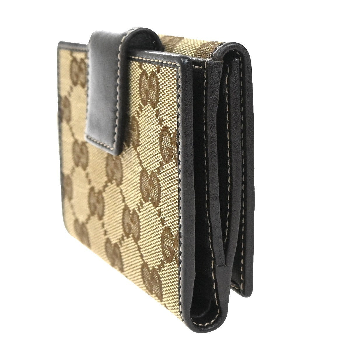 GUCCI Guccioli Chihuahua GG Bifold Wallet Purse Canvas Leather BN Italy 31YJ160