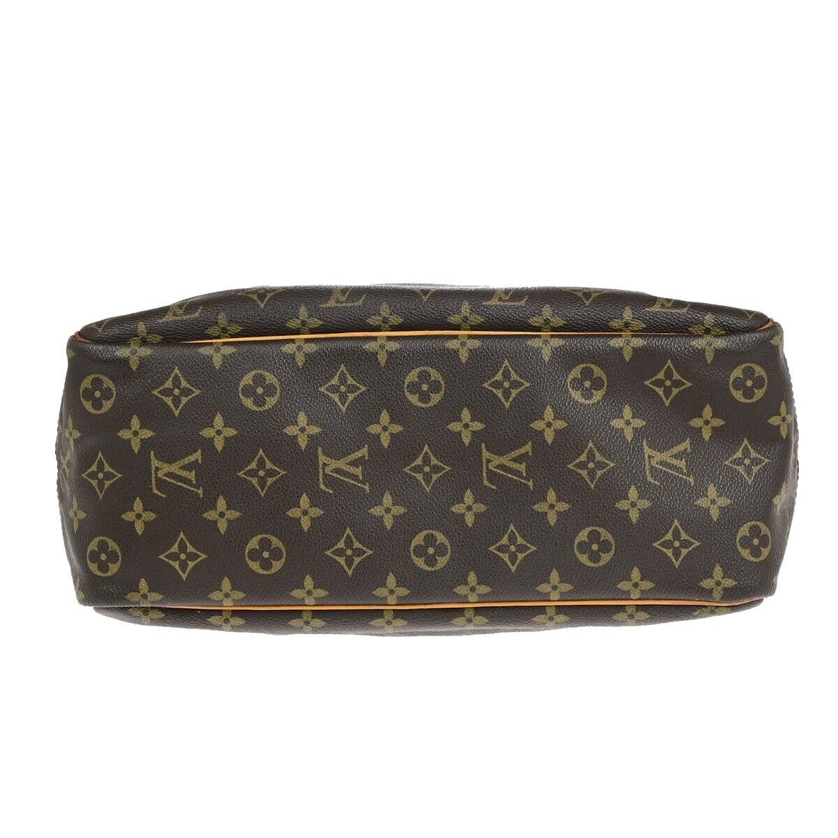 LOUIS VUITTON LV Logo Deauville Hand Bag Monogram Leather Brown M47270 61EC992