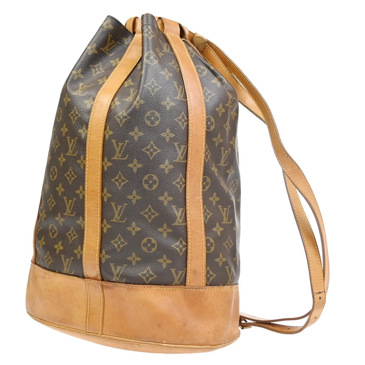 LOUIS VUITTON LV Randonnee GM Shoulder Bag Monogram Leather Brown M42244 86SA067