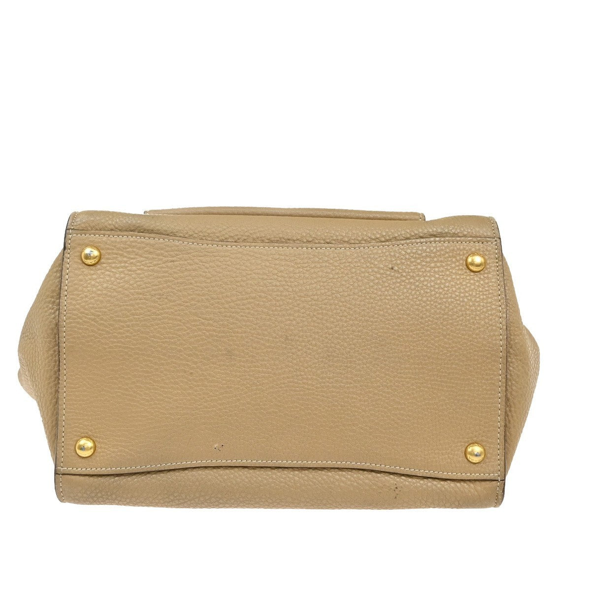 PRADA 2Way Shoulder Hand Tote Bag Vitello Daino Leather Beige GHW Italy 75KP078