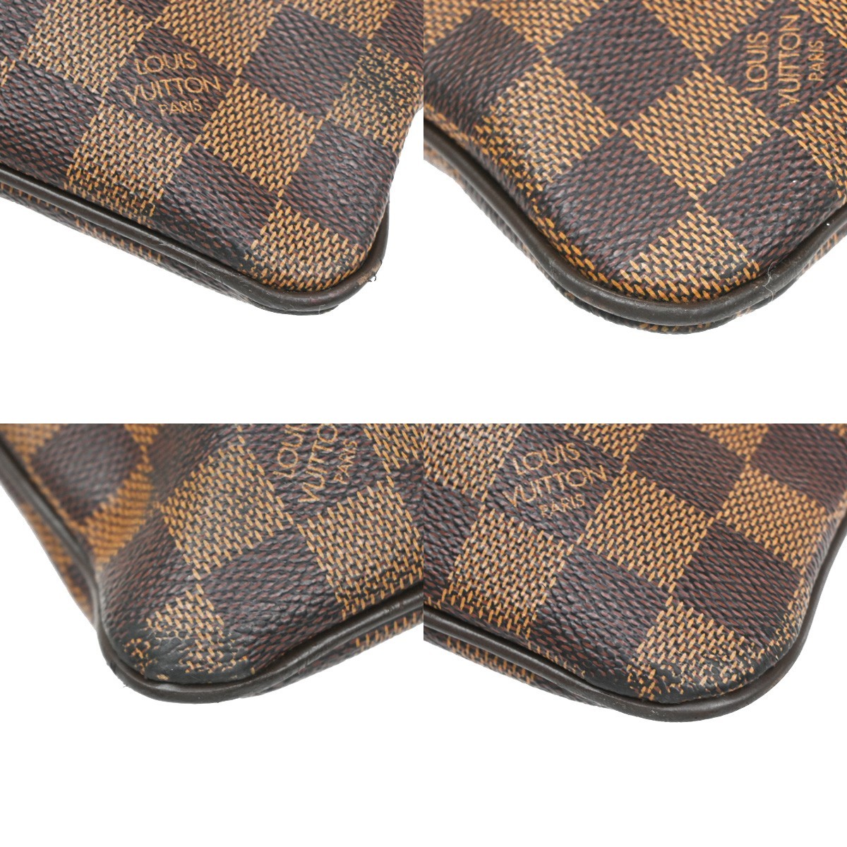 LOUIS VUITTON Pochette Plate Brooklyn Shoulder Bag Damier Brown N41100 11YJ127