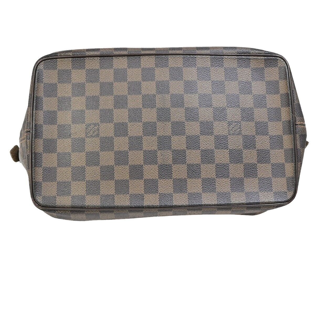 LOUIS VUITTON Saleya MM Shoulder Bag Damier Ebene Leather Brown N51182 72EC496