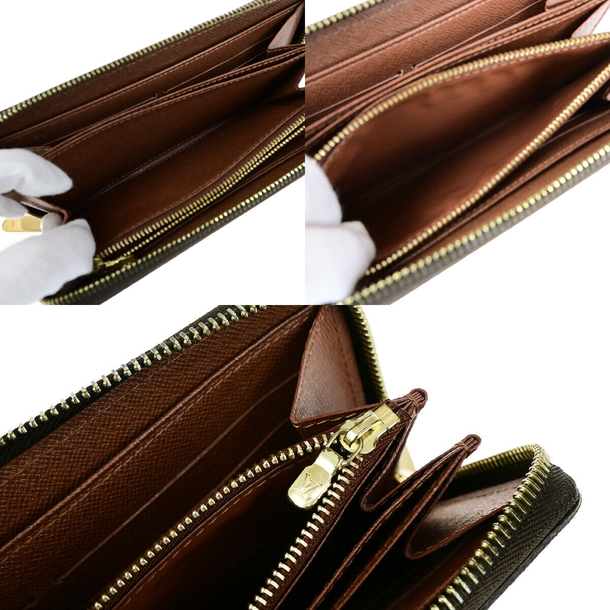 LOUIS VUITTON Zippy Wallet Long Purse Monogram Rose Brown M93759 18YG745