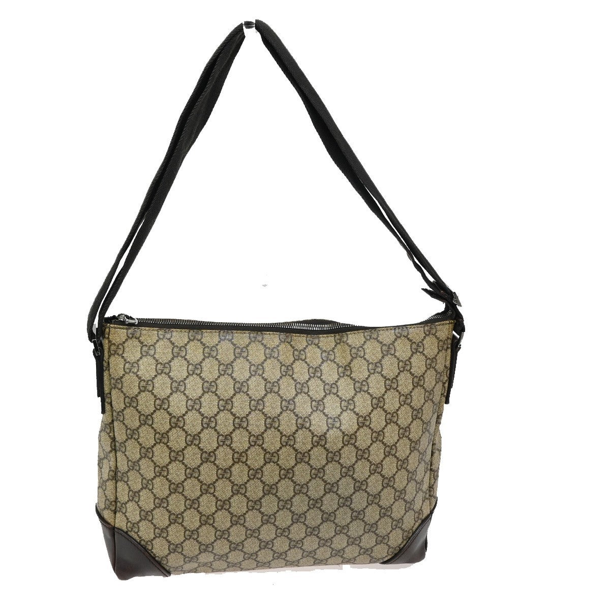 GUCCI GG  Pattern Shoulder Bag GG Supreme Leather Beige SHW 04KB623
