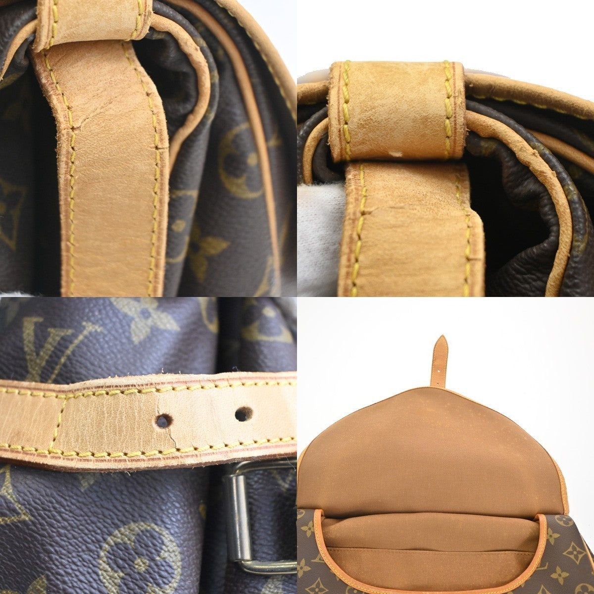 LOUIS VUITTON Saumur 35 Shoulder Bag Monogram Leather BN France M42254 84MA279