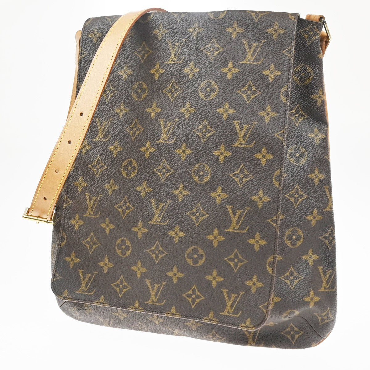 LOUIS VUITTON Musette Shoulder Bag Monogram Leather Brown France M51256 73KC739