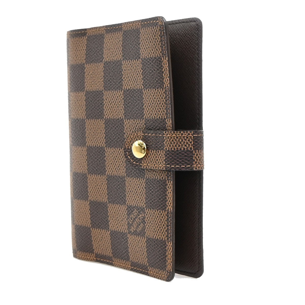 LOUIS VUITTON Agenda PM Cover Damier Ebene Leather Brown Spain R20700 62MA603