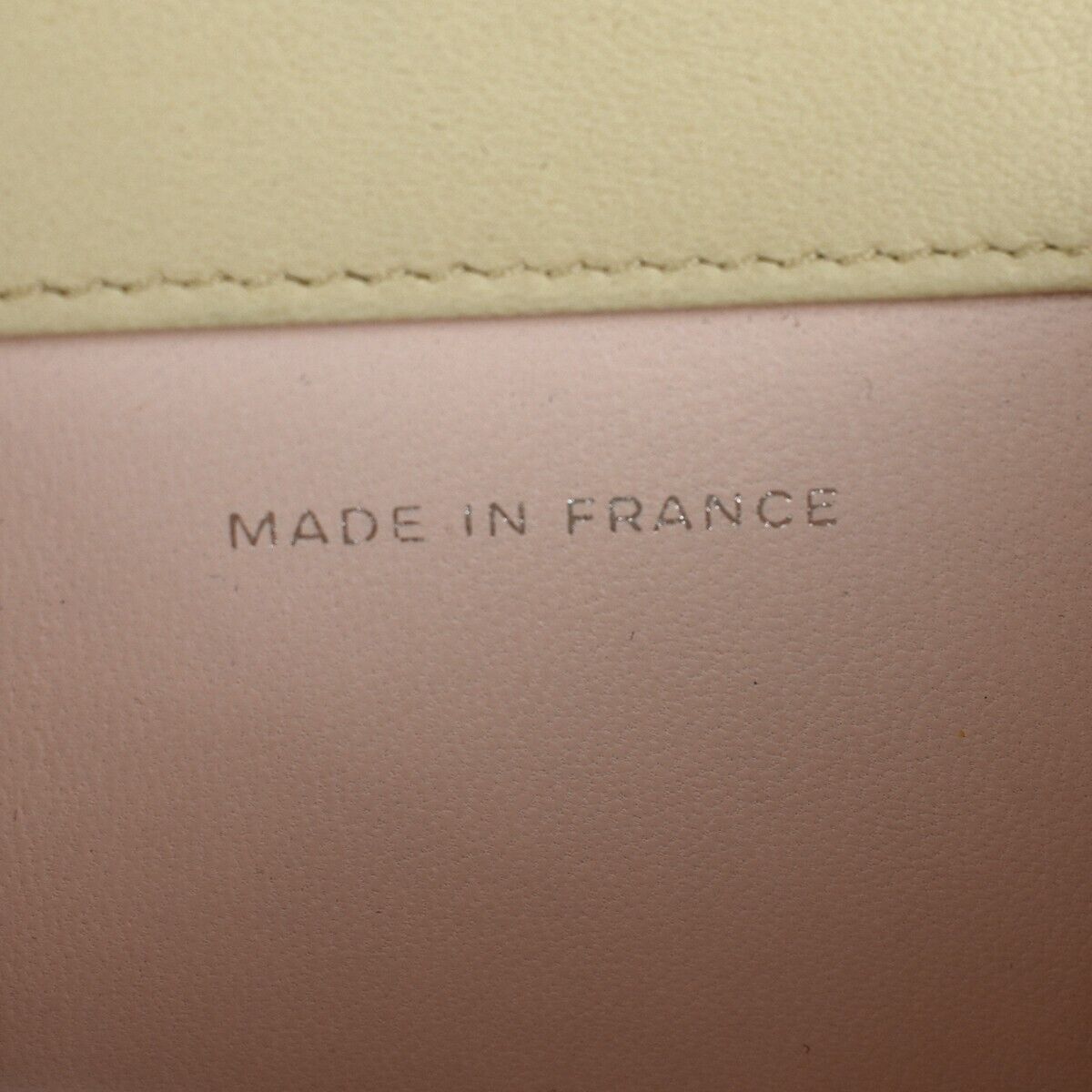 CHANEL CC Logo Matelasse Trifold Wallet Purse Leather Beige SHW France 05GA189