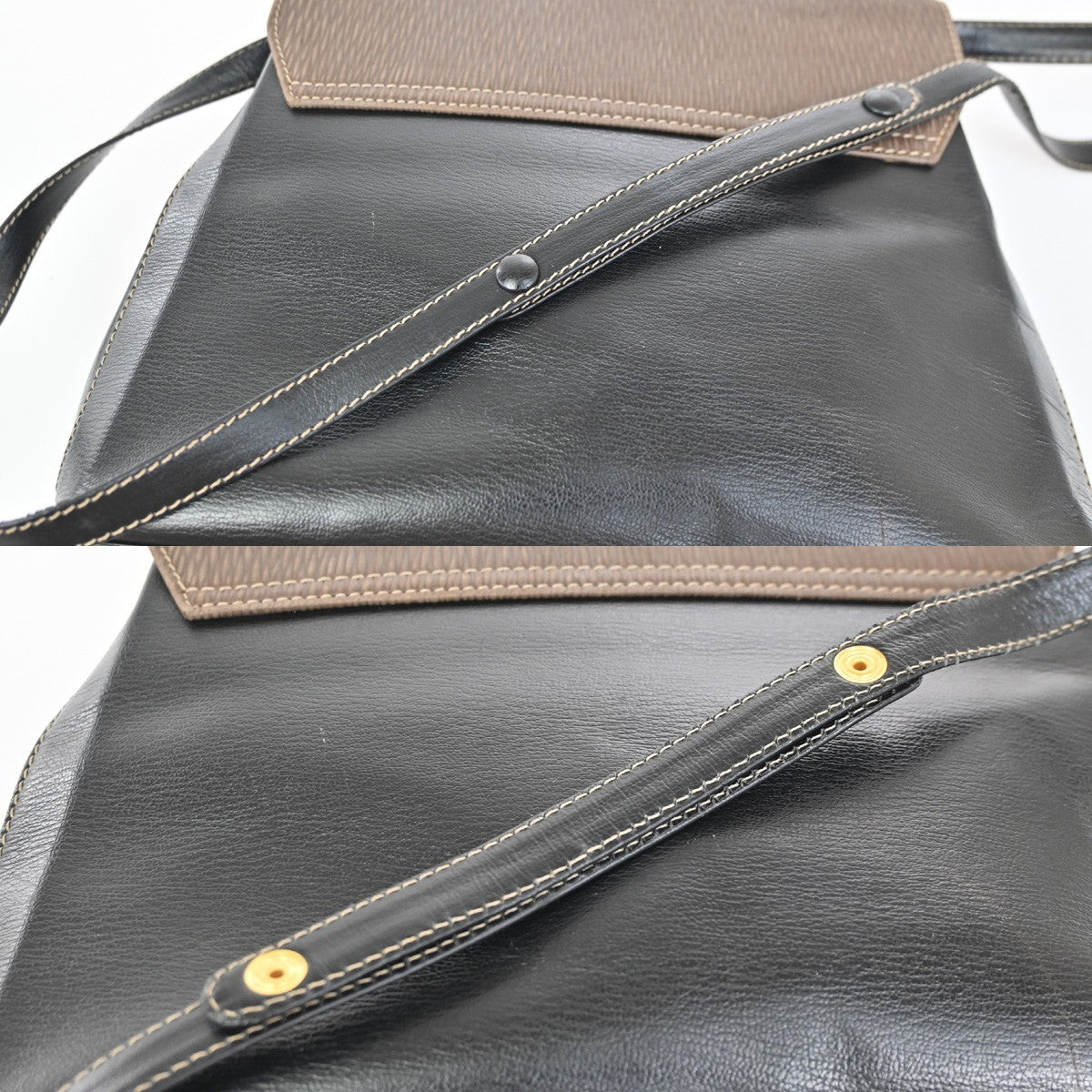 LOEWE Velazquez Twist Handle 2Way Shoulder Hand Bag Leather BN BK GHW 83KC689