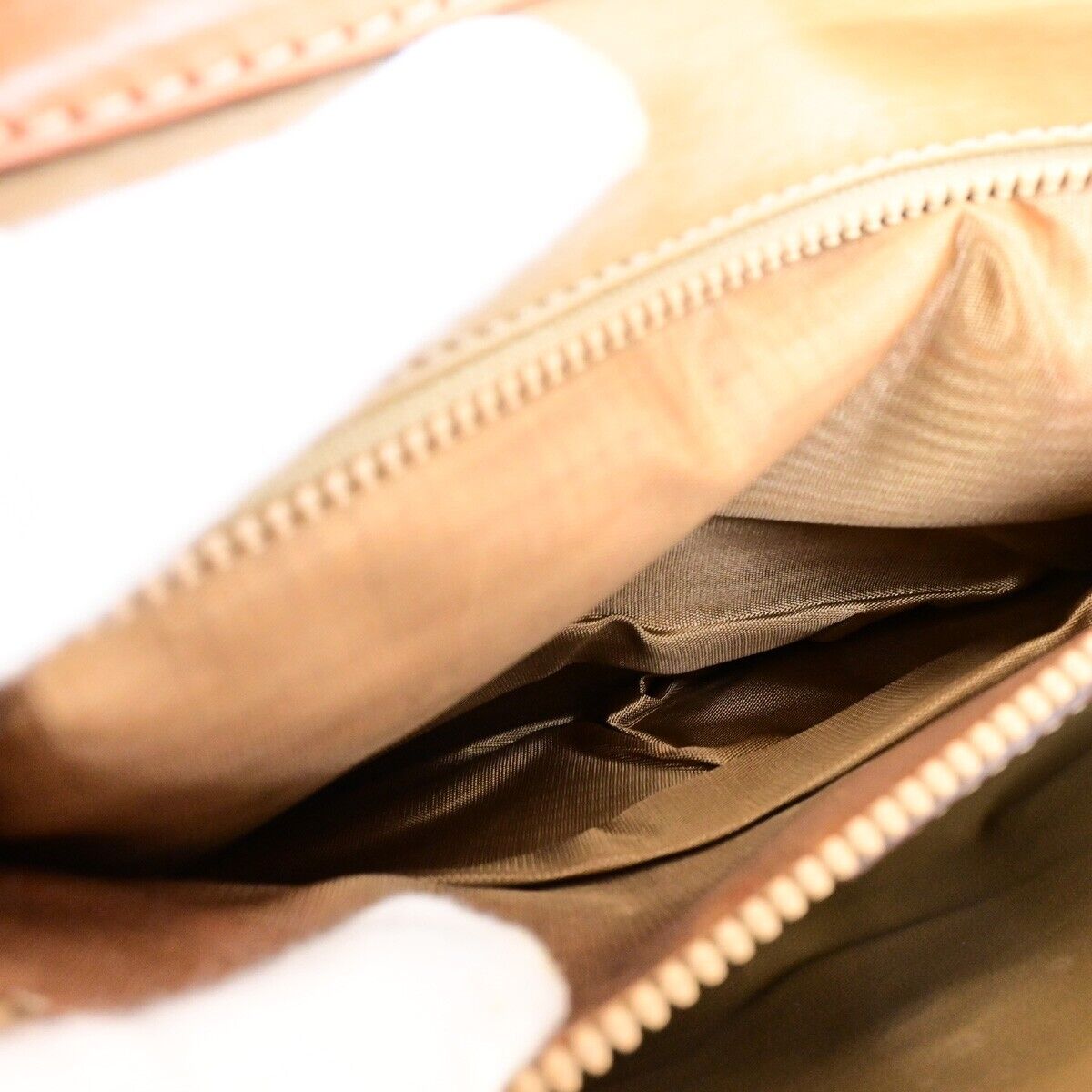 CELINE Logo Macadam Pattern Shoulder Bag PVC Leather Brown GHW Italy 65FB173