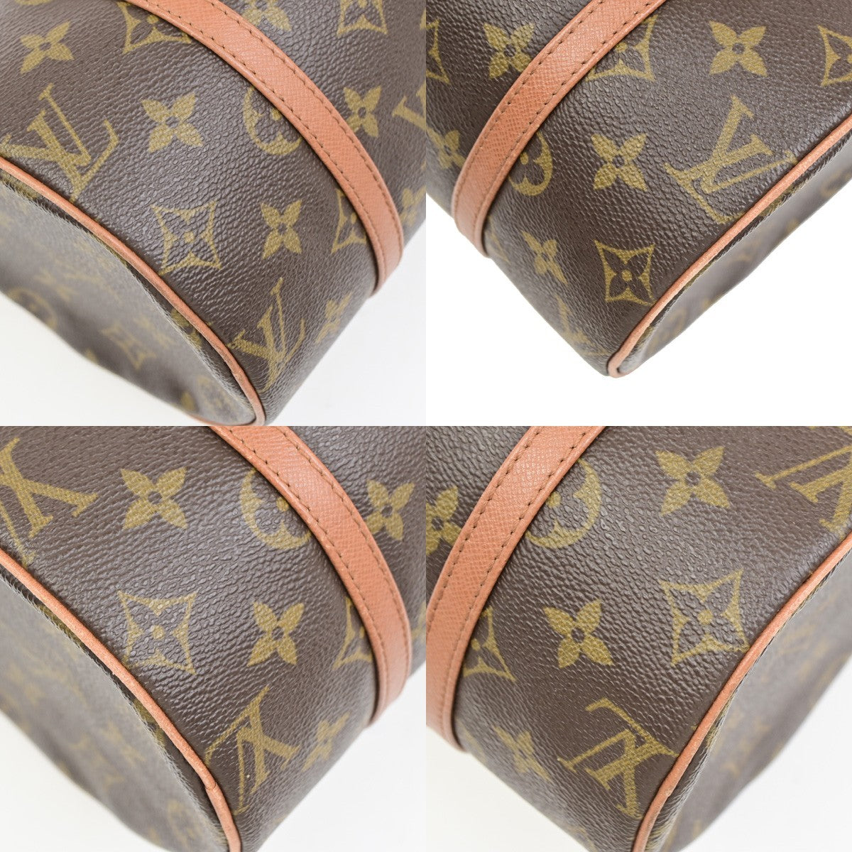 LOUIS VUITTON PAPILLON 26 Hand Bag Monogram Leather Brown France M51366 77PA099