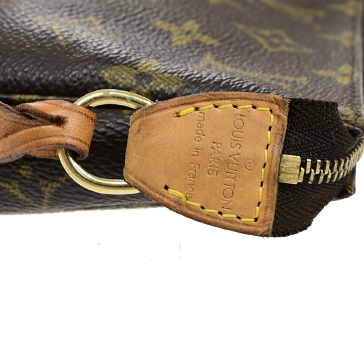 LOUIS VUITTON Pochette Accessoires Hand Bag Monogram Leather BN M51980 10YH007