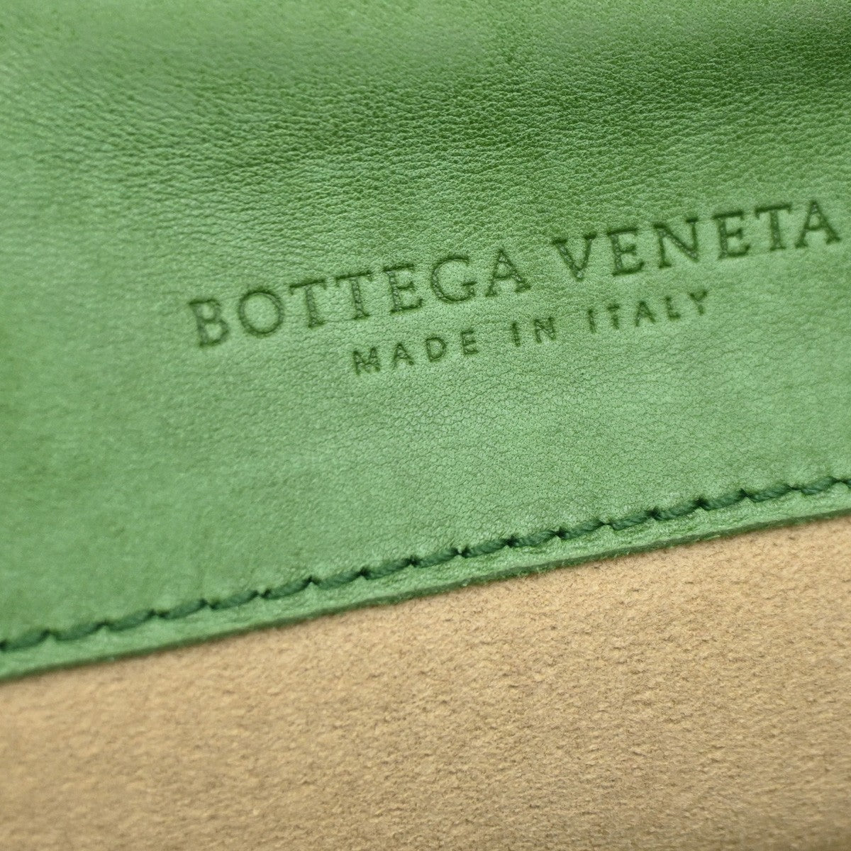 BOTTEGA VENETA Logo Nappa Intrecciato Shoulder Bag Leather Green Italy 11RL624