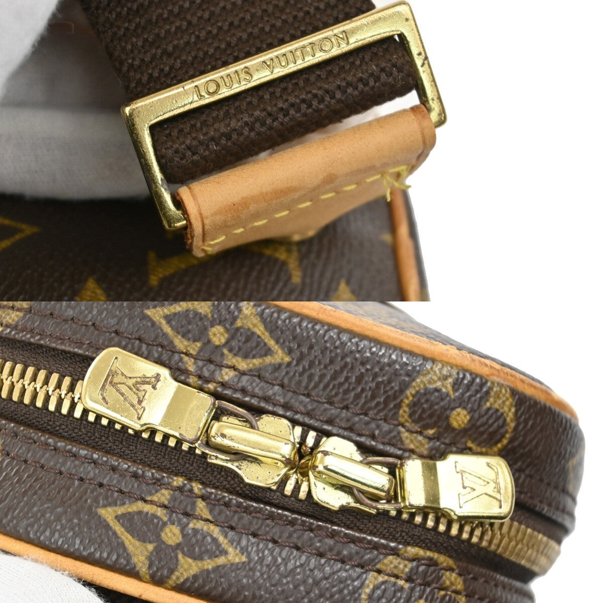 LOUIS VUITTON Pochette Gange Shoulder Bag Monogram Brown Spain M51870 28RF394