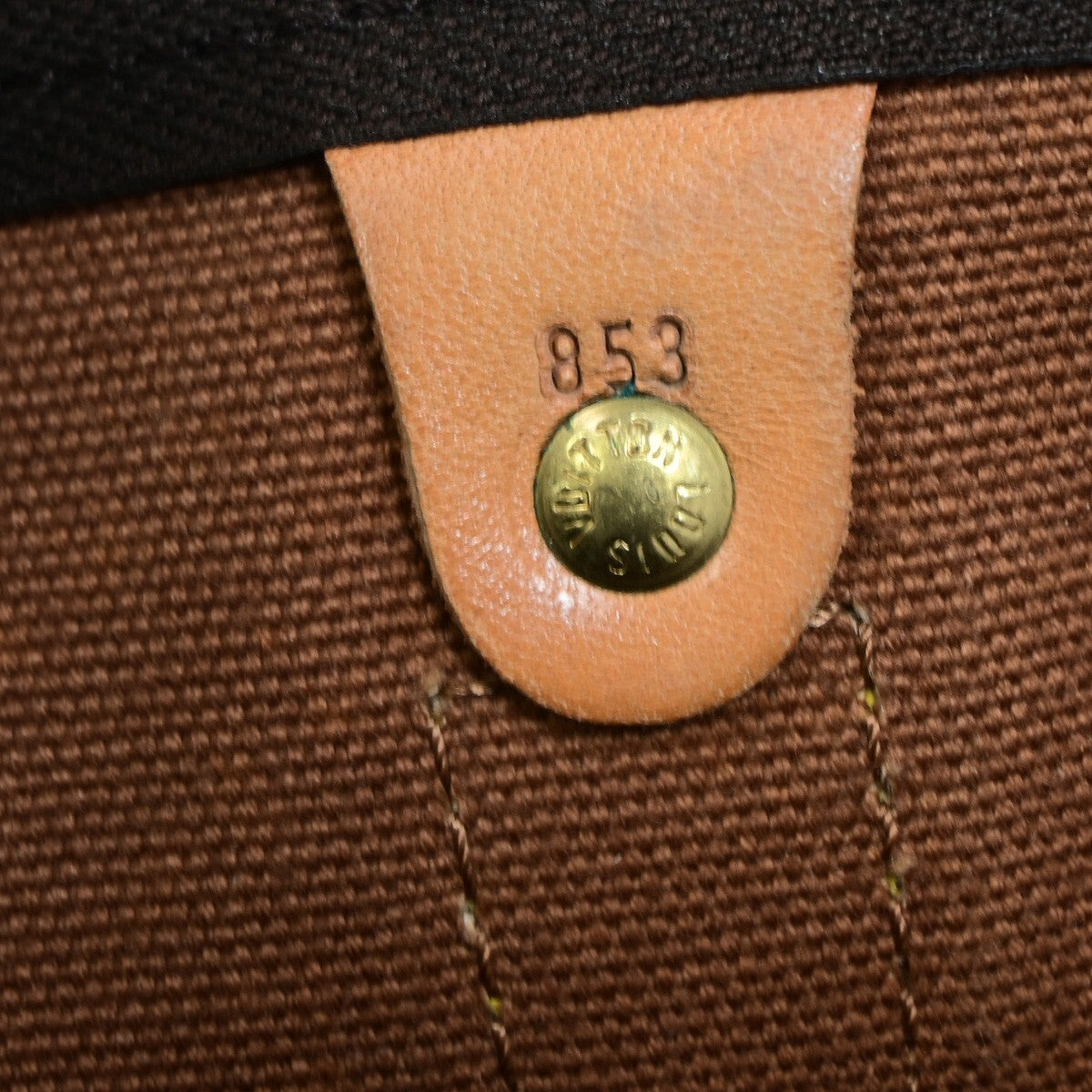 LOUIS VUITTON Keepall 55 Travel Hand Bag Monogram Leather Brown M41424 73YF150