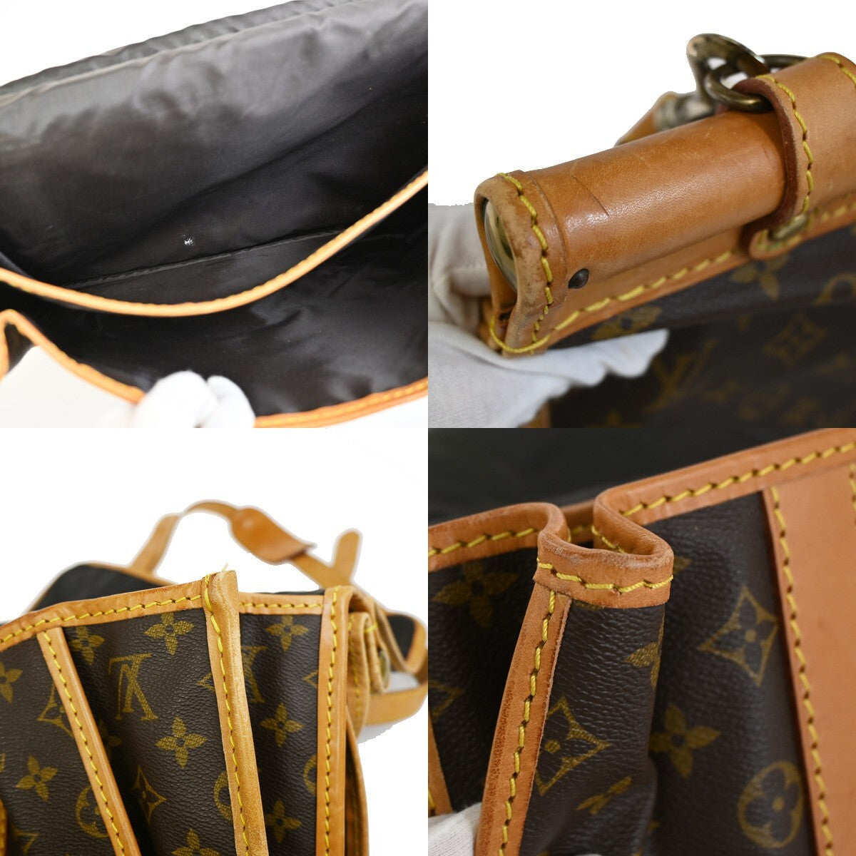 LOUIS VUITTON LV Sac Kleber Shoulder Bag Monogram Leather Brown M58122 13FB539