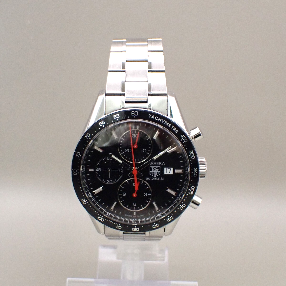 TAG HEUER Carrera Chronograph Watch Calibre 16 CV2014-2 Automatic SS 670LC521