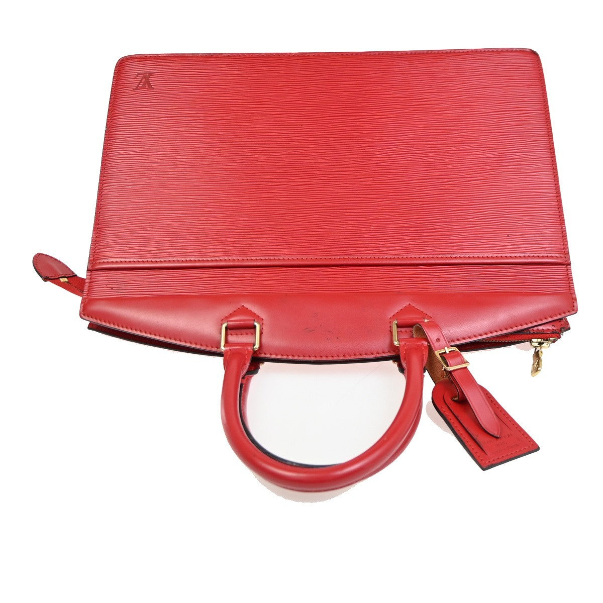 LOUIS VUITTON LV Logo Riviera Hand Bag Epi Leather Red France M48187 36KC601