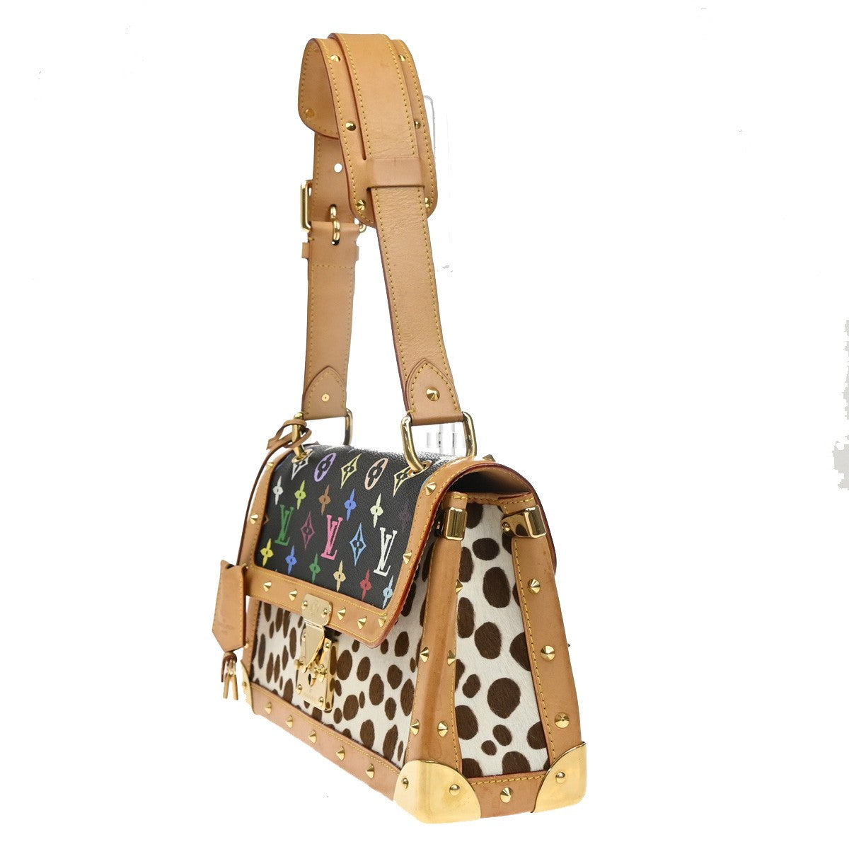 LOUIS VUITTON Sac Dalmatian Shoulder Bag Monogram Multi Black M92825 816LC565