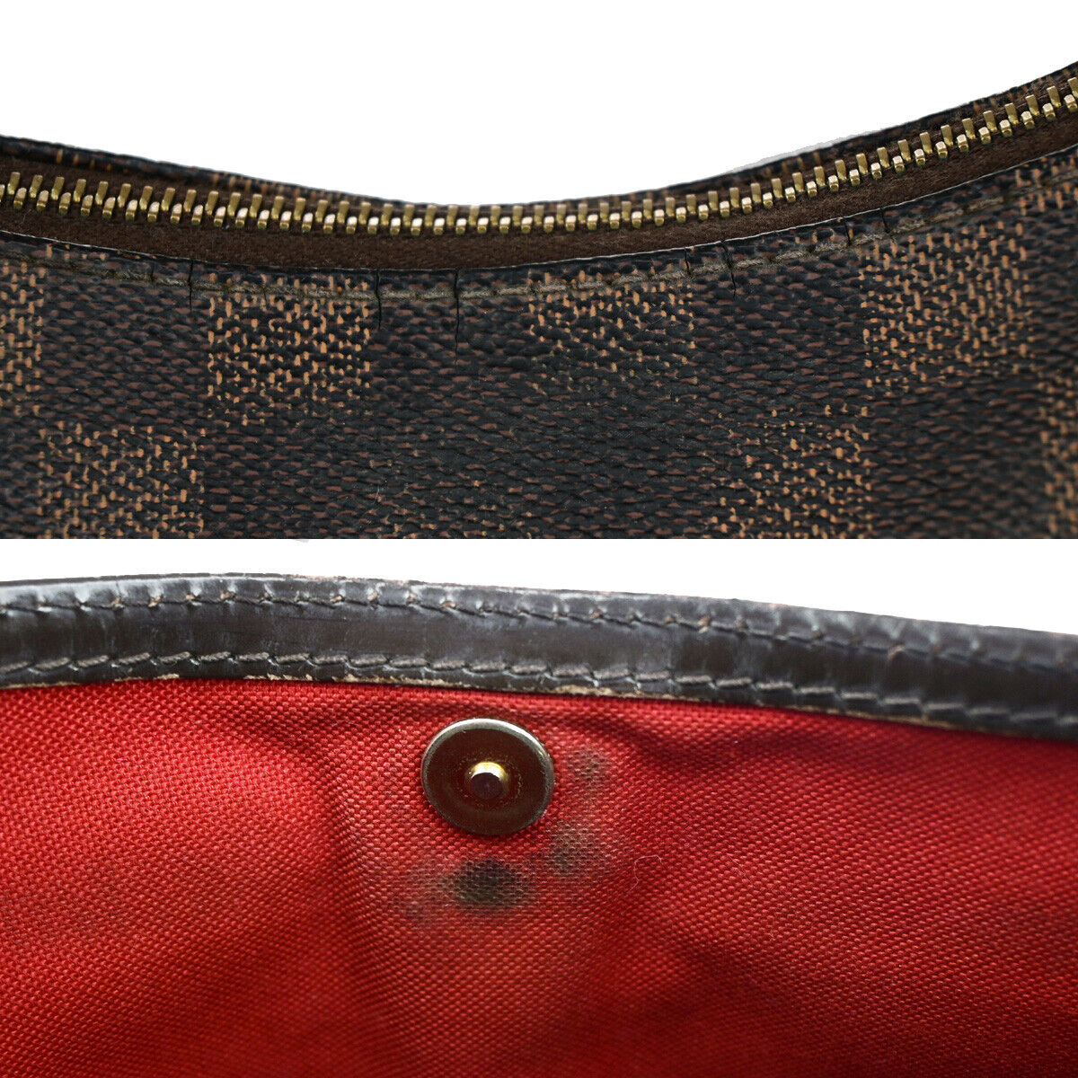 LOUIS VUITTON Bloomsbury PM Shoulder Bag Damier Leather Brown N42251 34YG545