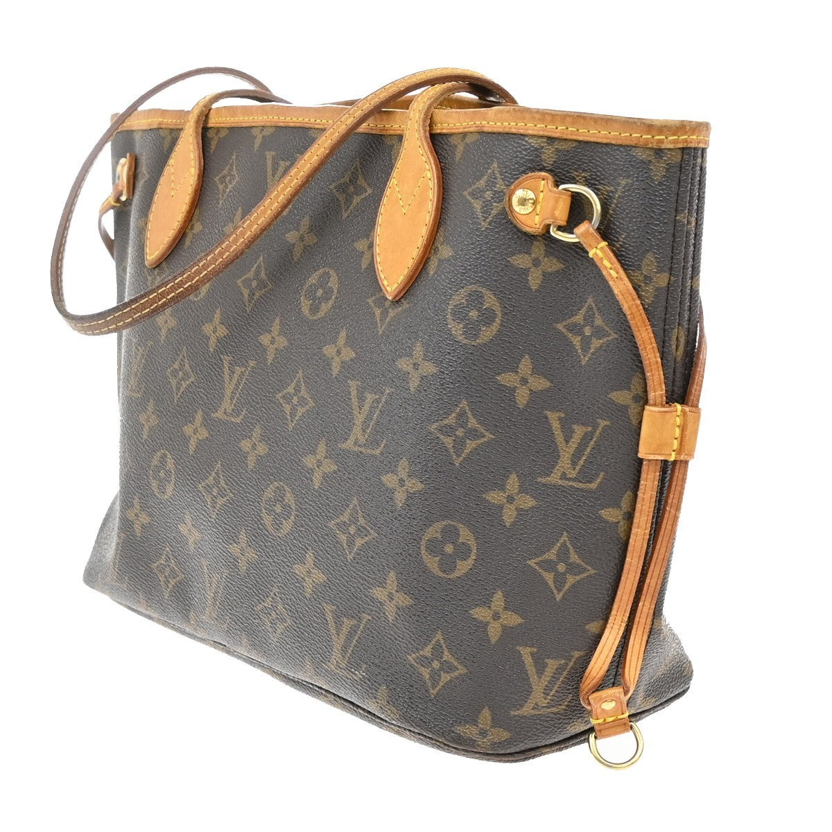LOUIS VUITTON Neverfull PM Shoulder Tote Bag Monogram Leather BN M40155 97KB302