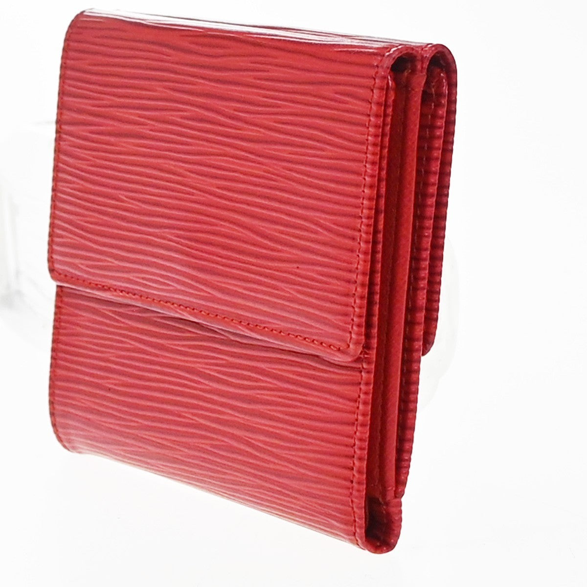 LOUIS VUITTON Porte Monnaie Billet Carte Credit Wallet Epi Red M6348E 07KP383