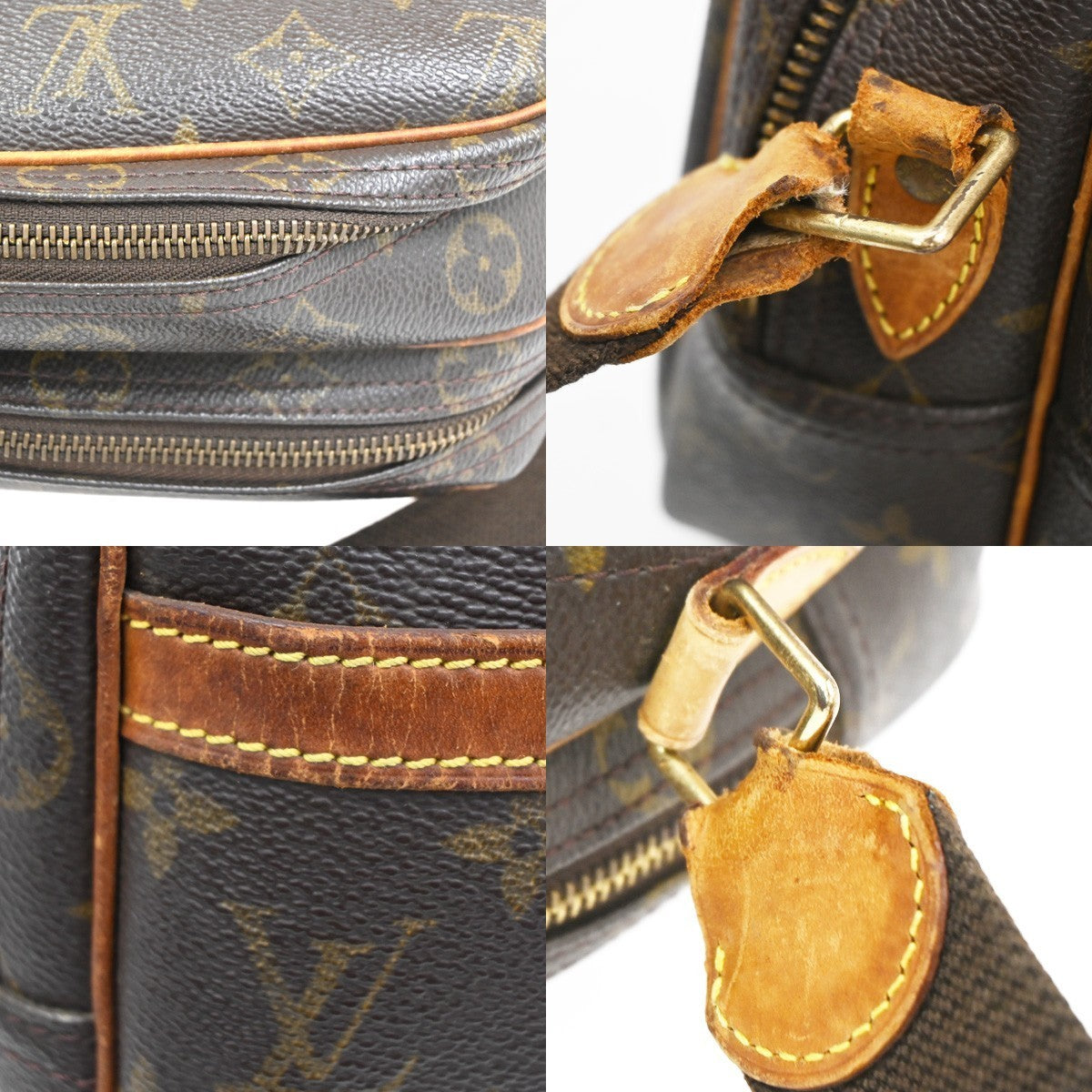 LOUIS VUITTON Reporter PM Crossbody Shoulder Bag Monogram Leather M45254 33KC297