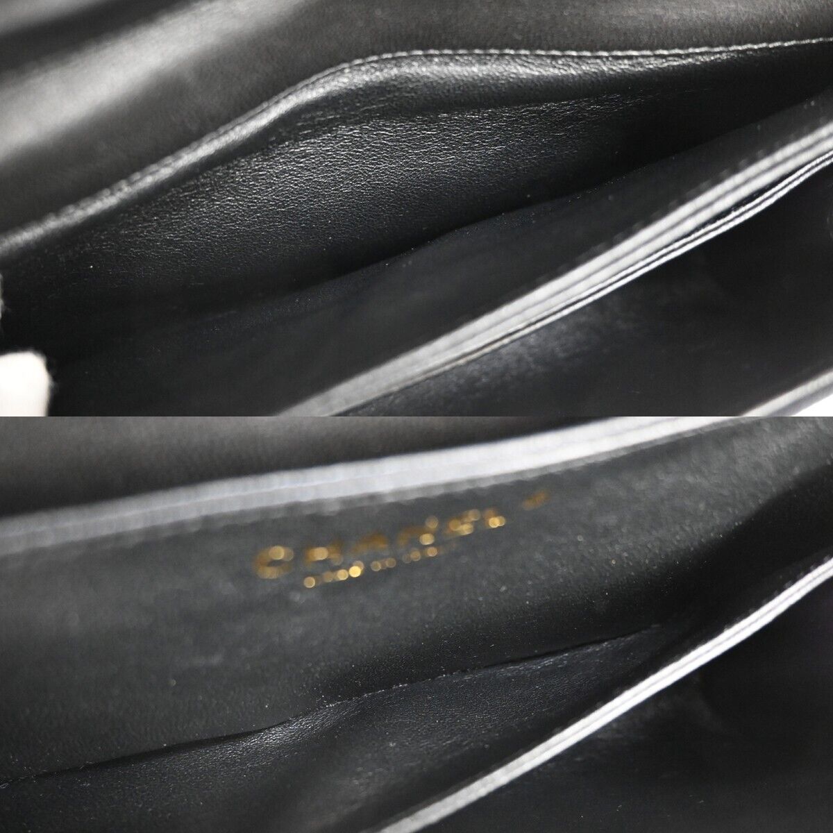 CHANEL CC Logo Matelasse Chain Shoulder Bag Suede BK Rhinestone Pearl 770RJ051