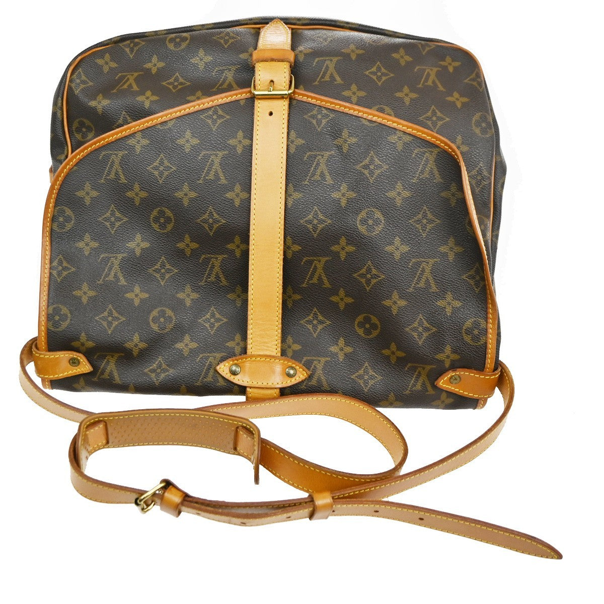 LOUIS VUITTON Saumur 35 Shoulder Bag Monogram Leather BN France M42254 12MA007