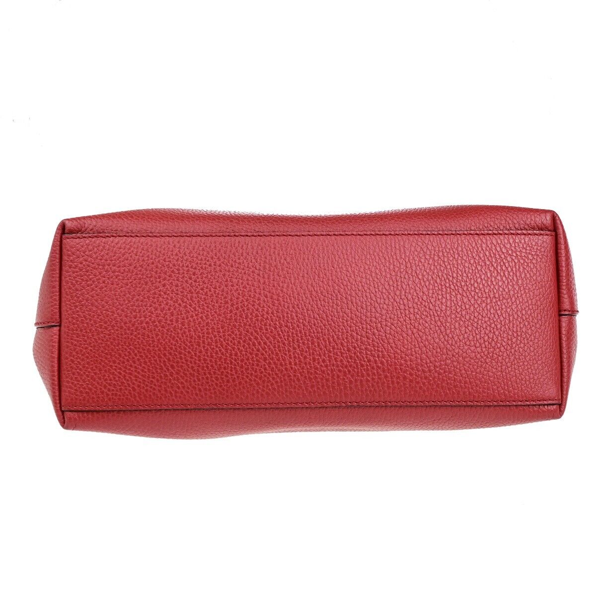 GUCCI GG Interlocking Charm 2Way Shoulder Hand Bag Leather Red GHW 97EC972