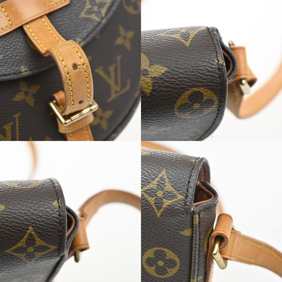 LOUIS VUITTON Chantilly PM Shoulder Bag Monogram Leather Brown M51234 86SA020
