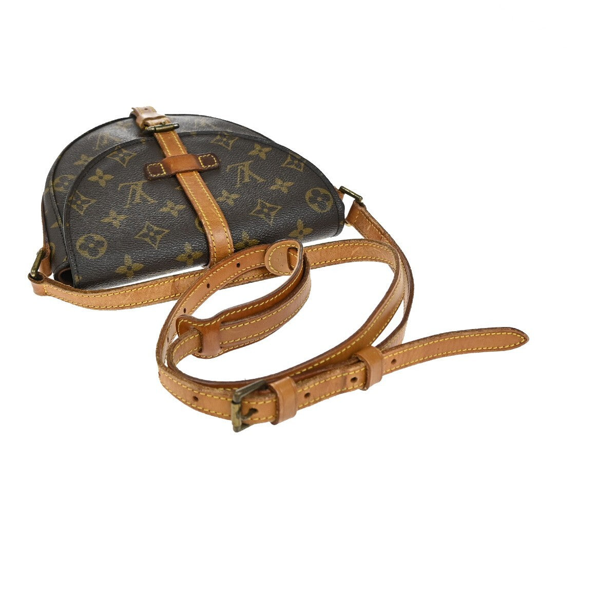 LOUIS VUITTON Chantilly PM Shoulder Bag Monogram Leather Brown M51234 30EE187