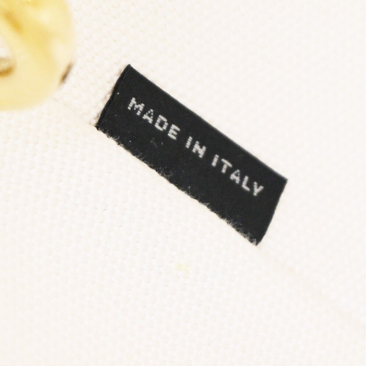 PRADA Logo Midollino Wicker 2Way Shoulder Hand Bag Canvas Leather White 686RH260